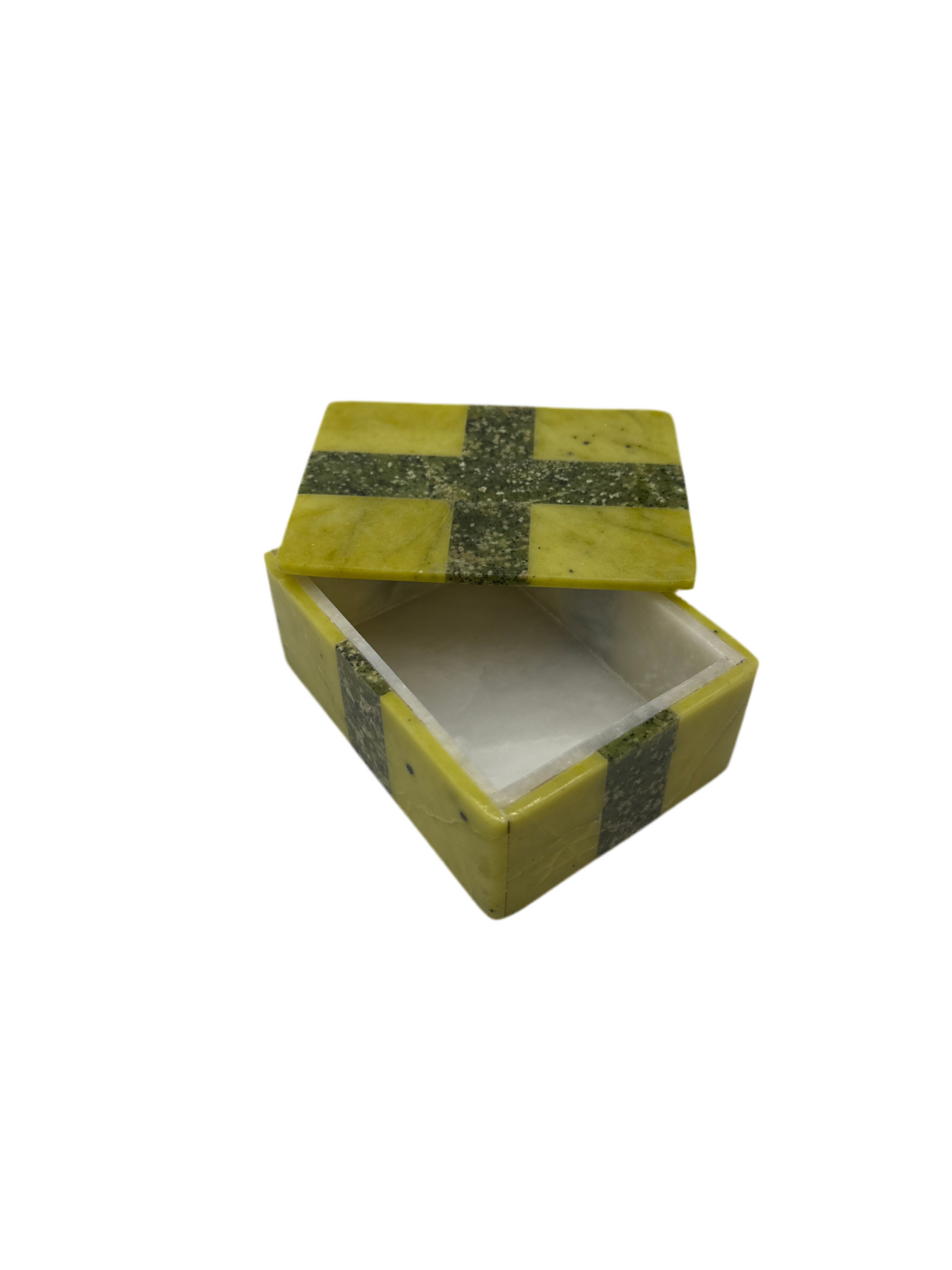 Box with Lid Various Stone Medium