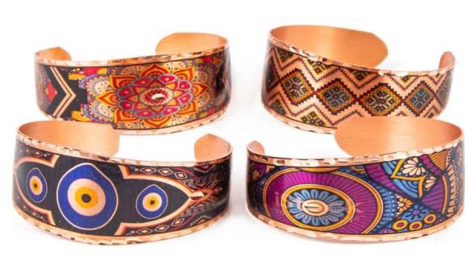 Embellished Copper Bracelets