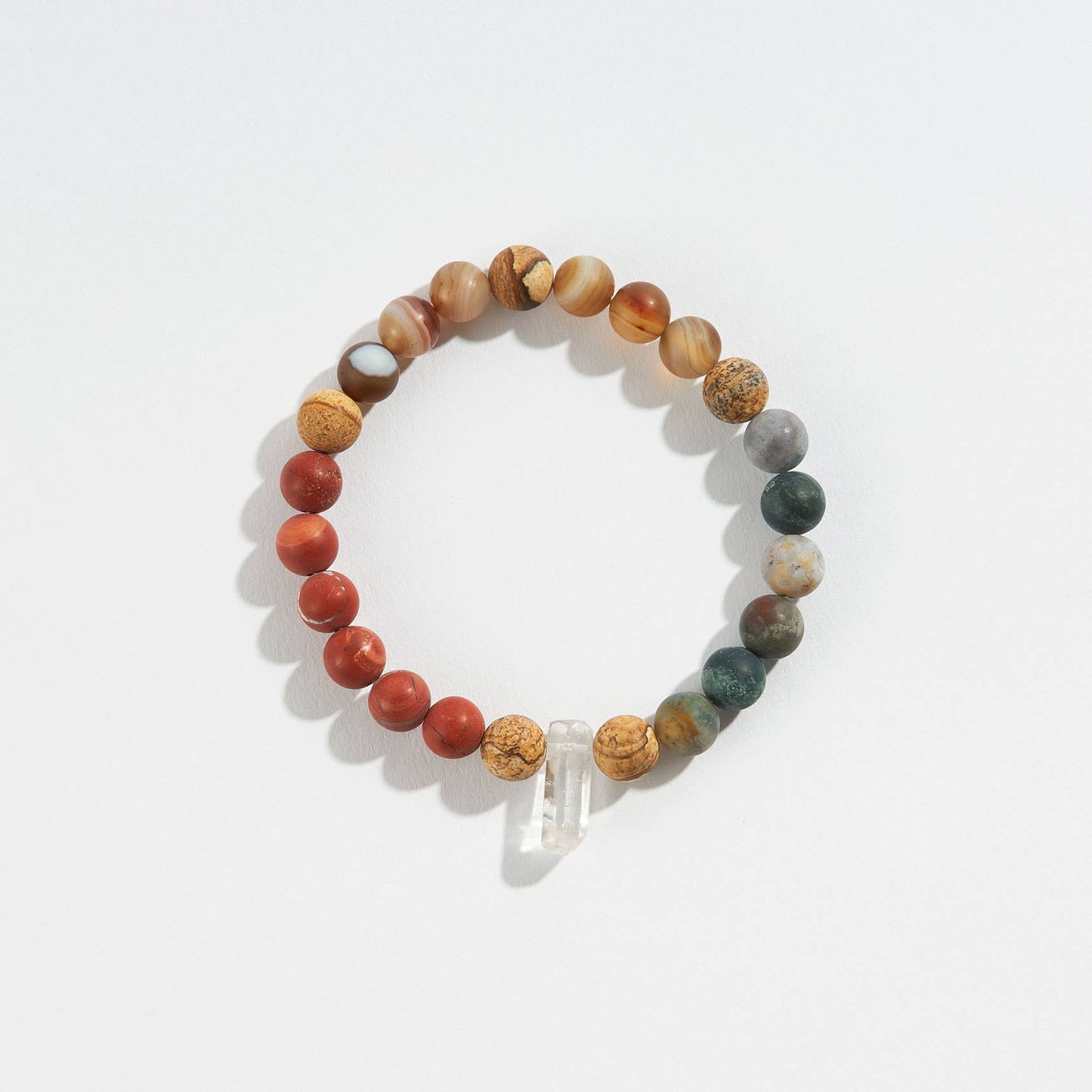 Zodiac Crystal Bead Bracelet Collection: Earth 8mm