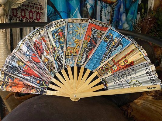 Large Festival Hand Fans Made from Bamboo- Various Designs