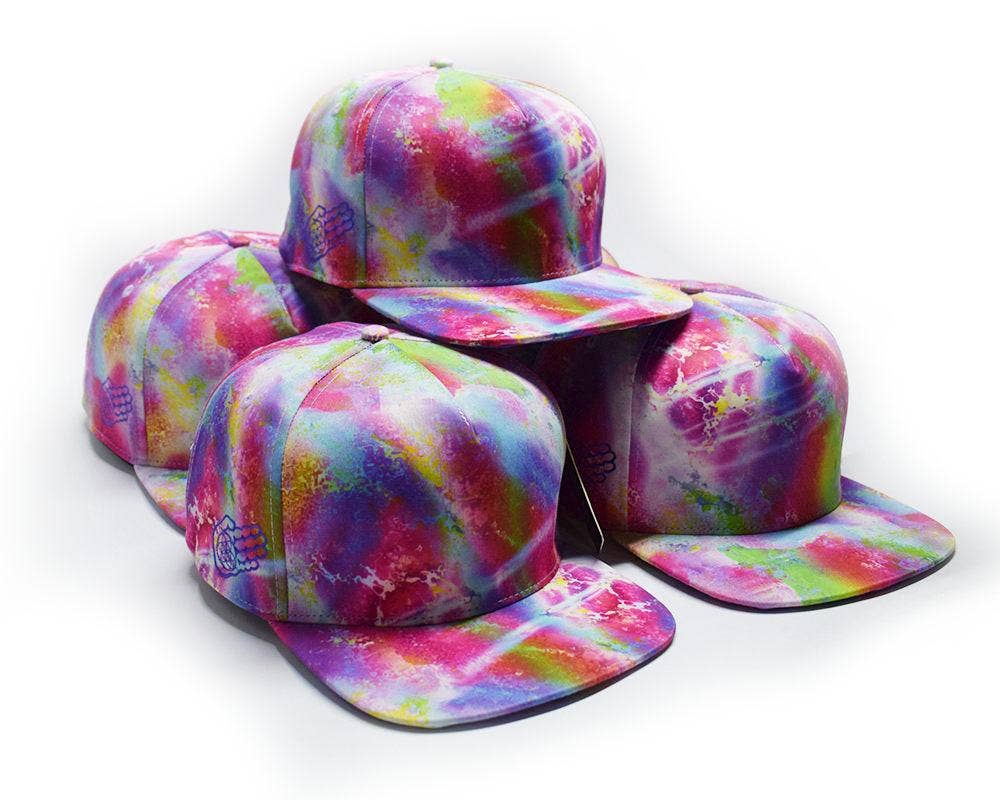 Marbleized Madness Limited Edition Flat Brim Hat: Regular & XL