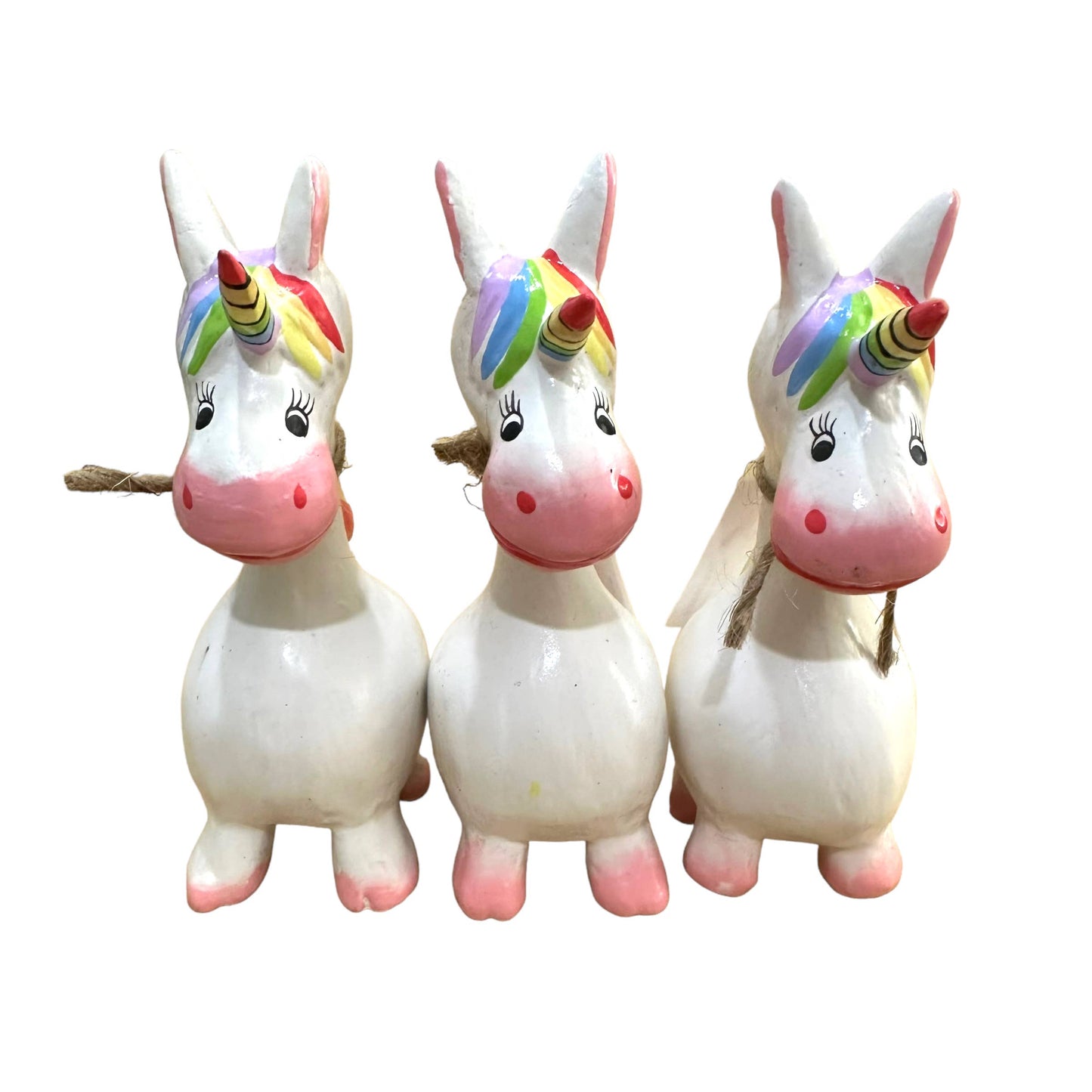 Handmade wooden unicorn