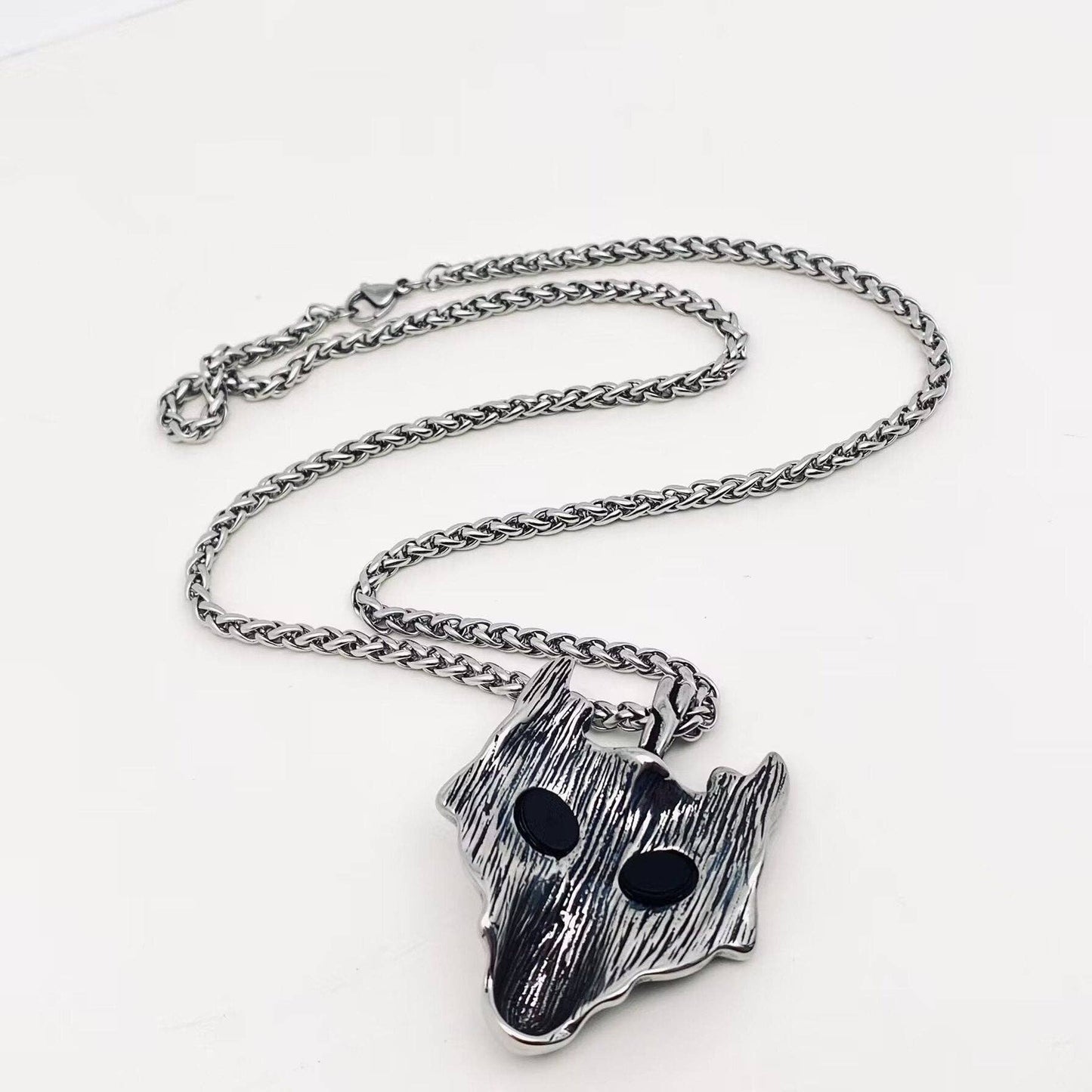 Viking Celtic Wolf Head Amulet Pendant Necklace