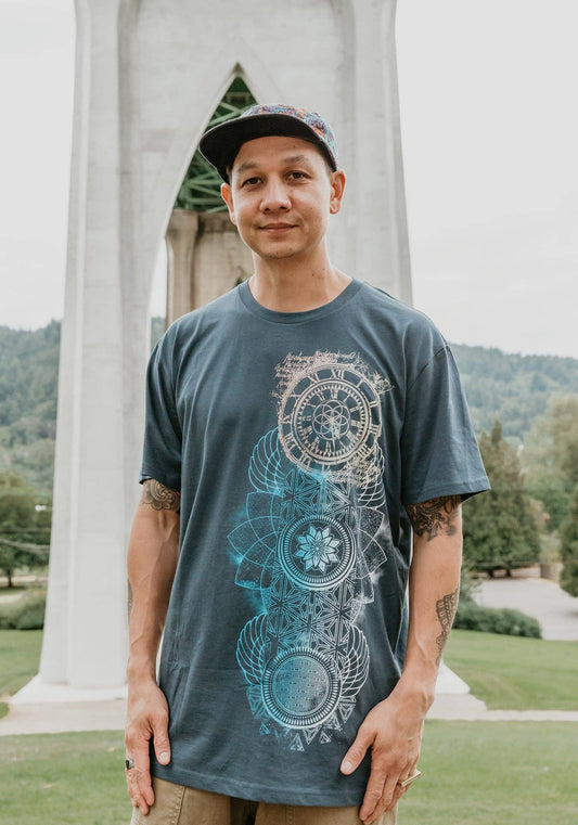 Time Capsule Shirt Dark Teal or Black