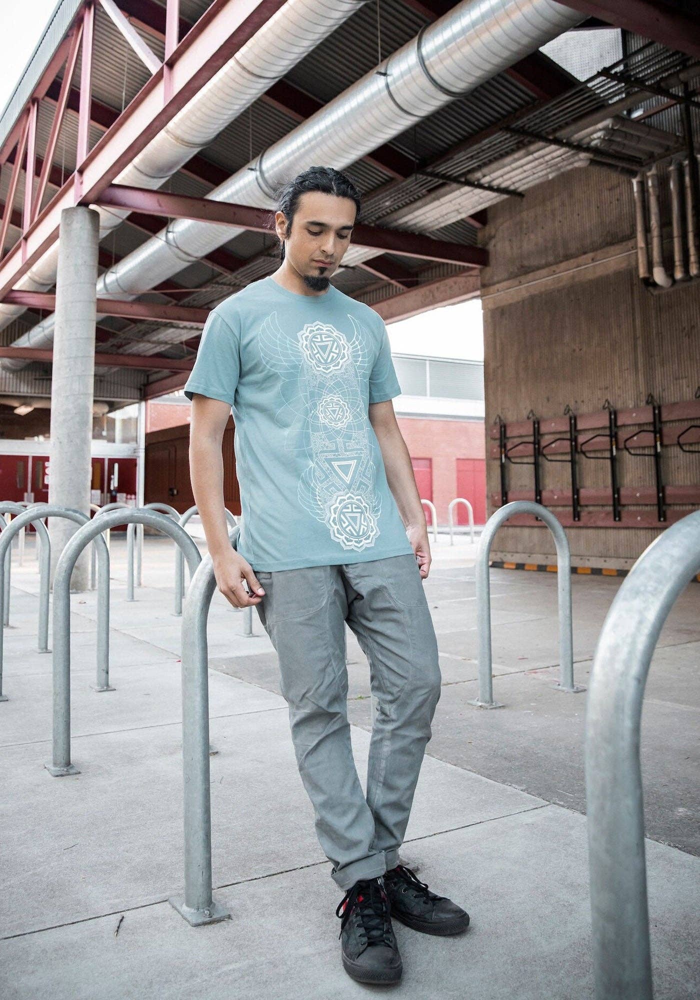 Manipura Chakra Shirt Slate Blue