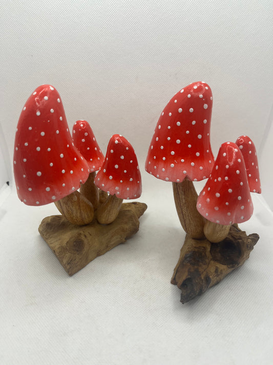 Mushroom Trio Red