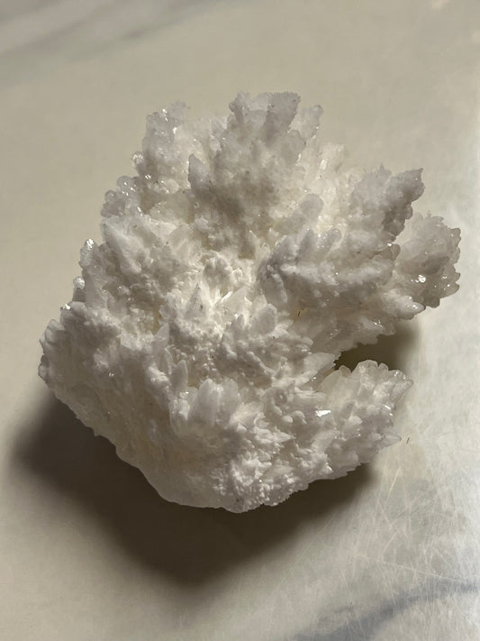 Aragonite White Raw Crystal 150-174 Grams
