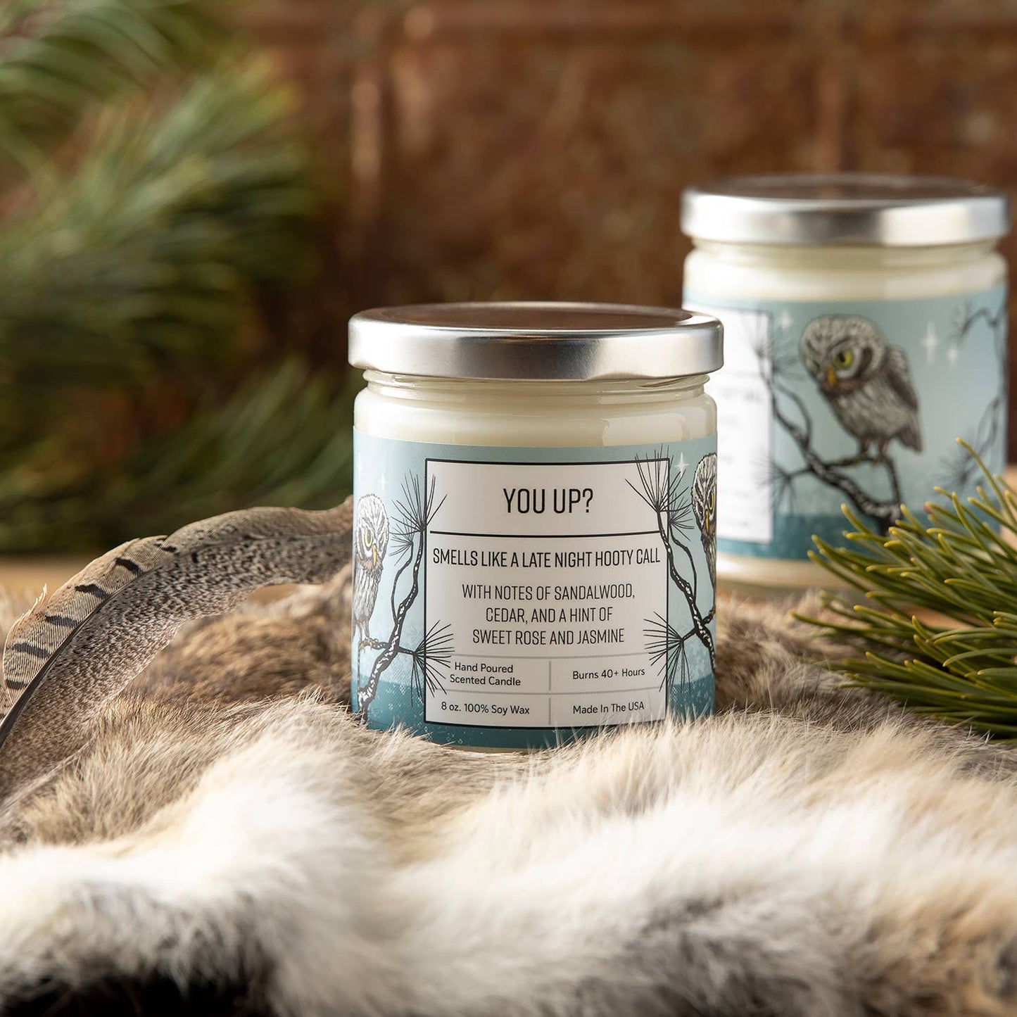 Scented Candle | Sandalwood Candle | Cedar Candle | You Up?