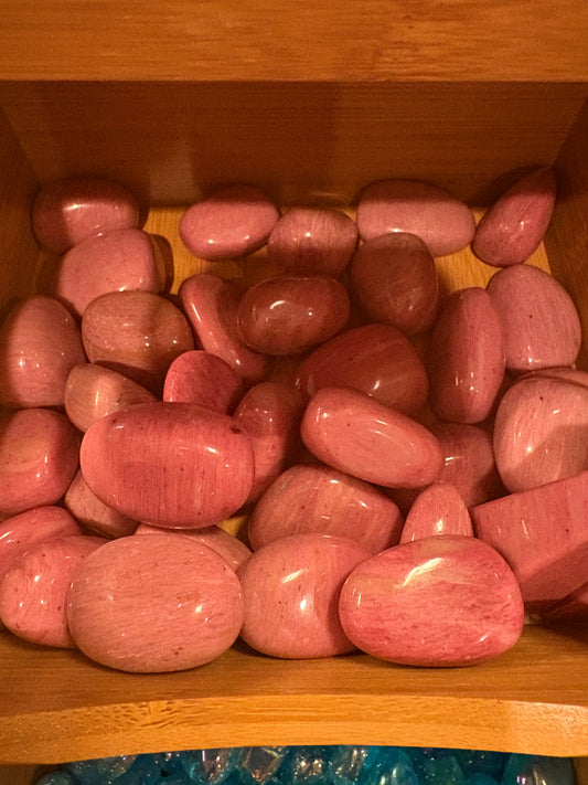 Pink Petrified Wood Tumbled