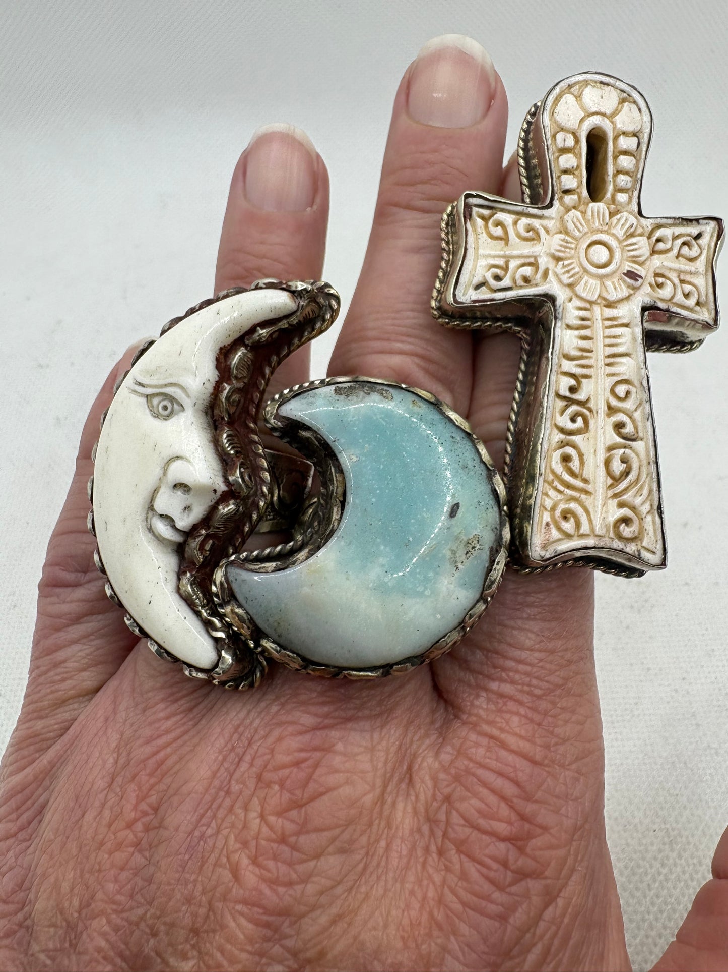 Chunky Ring Various Stones Shapes