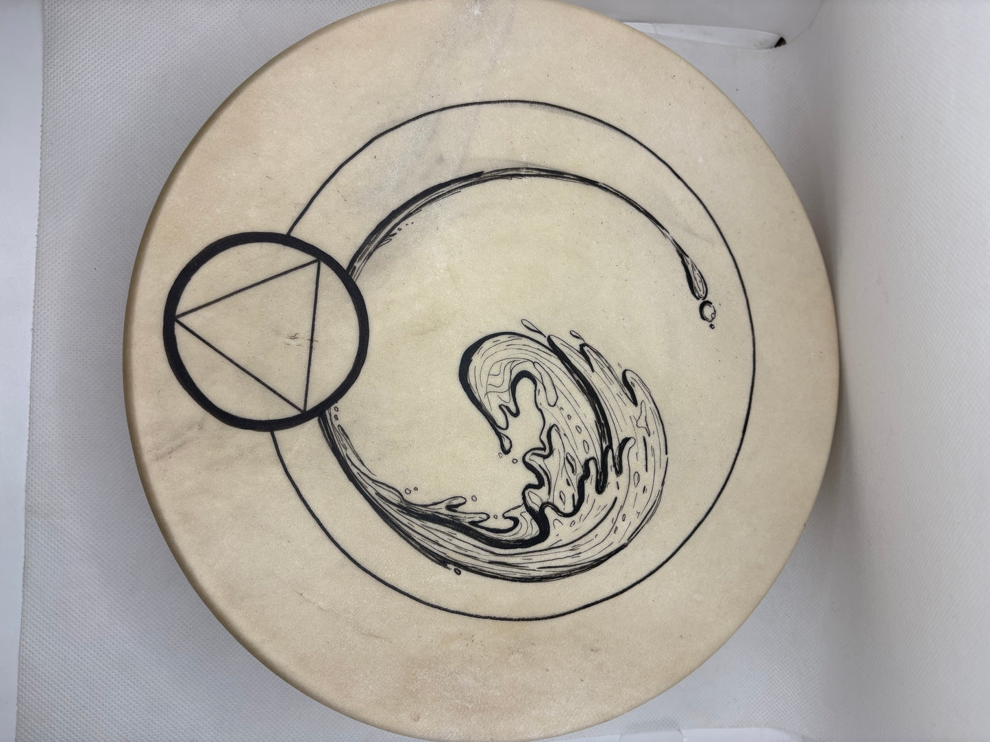 Drum 10" Deer Skin Earth Signs Locally Made