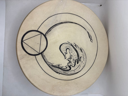 Drum 10" Deer Skin Earth Signs Locally Made