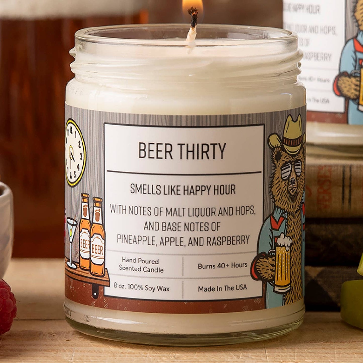 Soy Candle | Beer  Candle | Boozy Candles | Beer Thirty