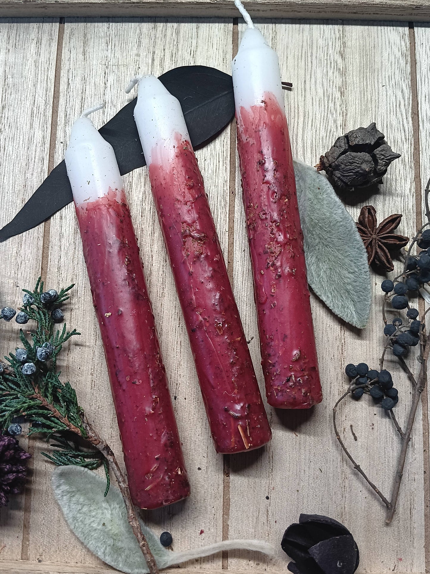 Elemental Herbal Intention 6 inch candle set