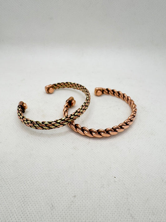 Copper Cuff Bracelets Non-Magnetic