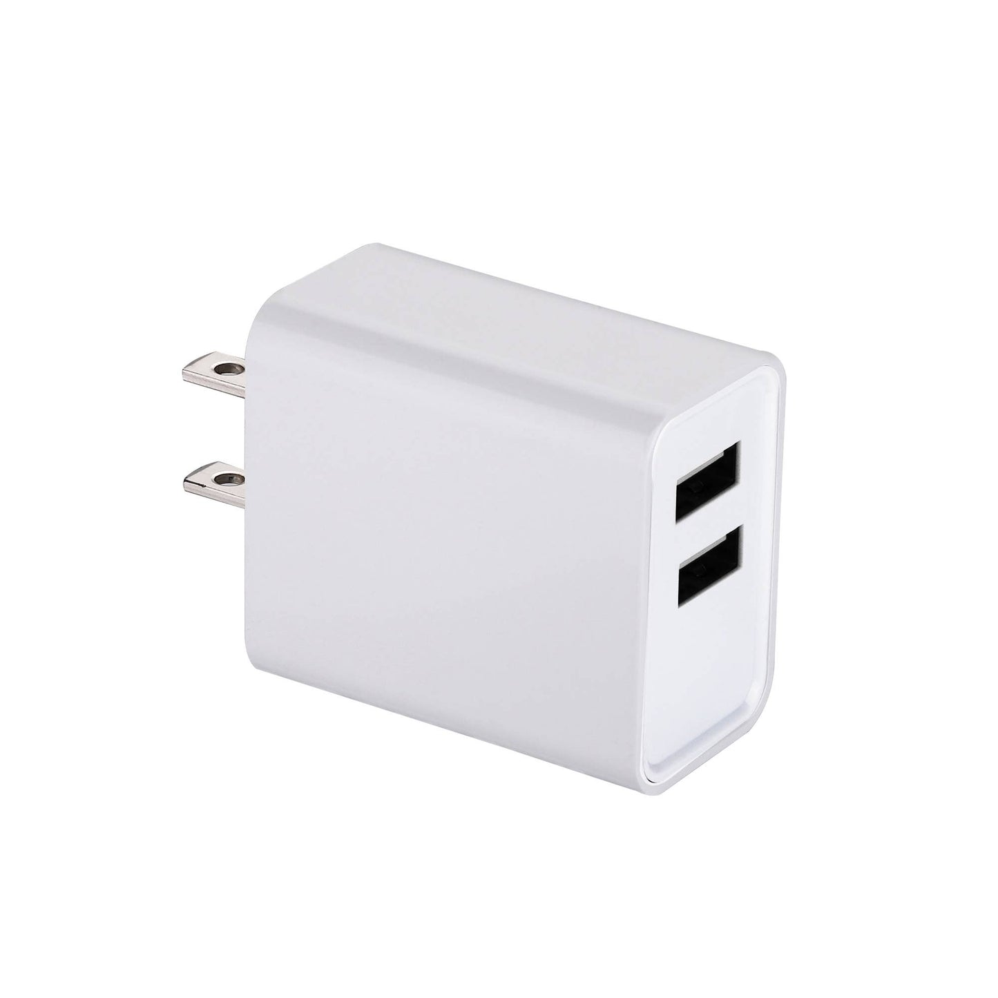Charge 2-Port USB Wall Chargers for Android & IP Retail Pack: White / 2 USB-A Ports
