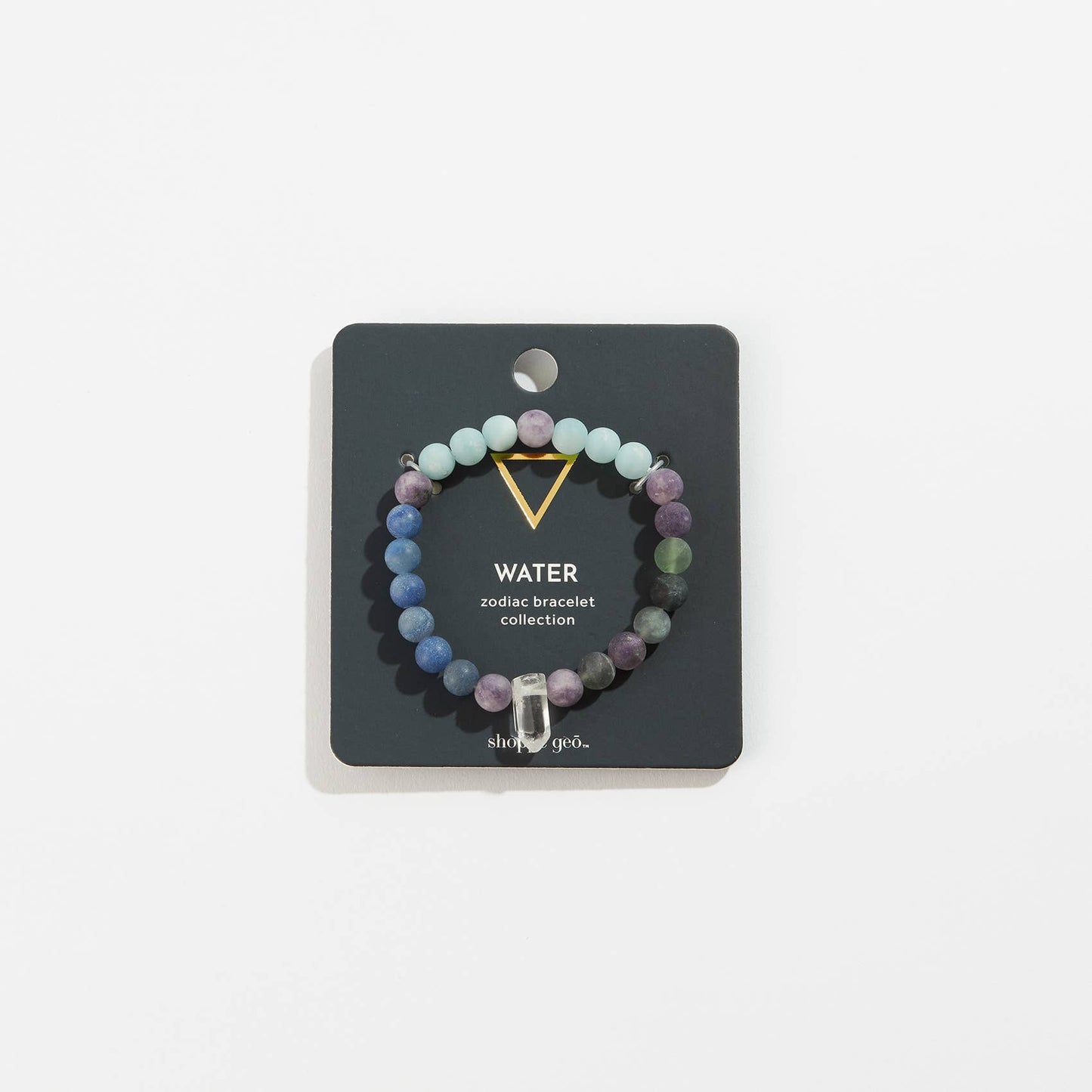 Zodiac Crystal Bead Bracelet Collection: Water 8mm