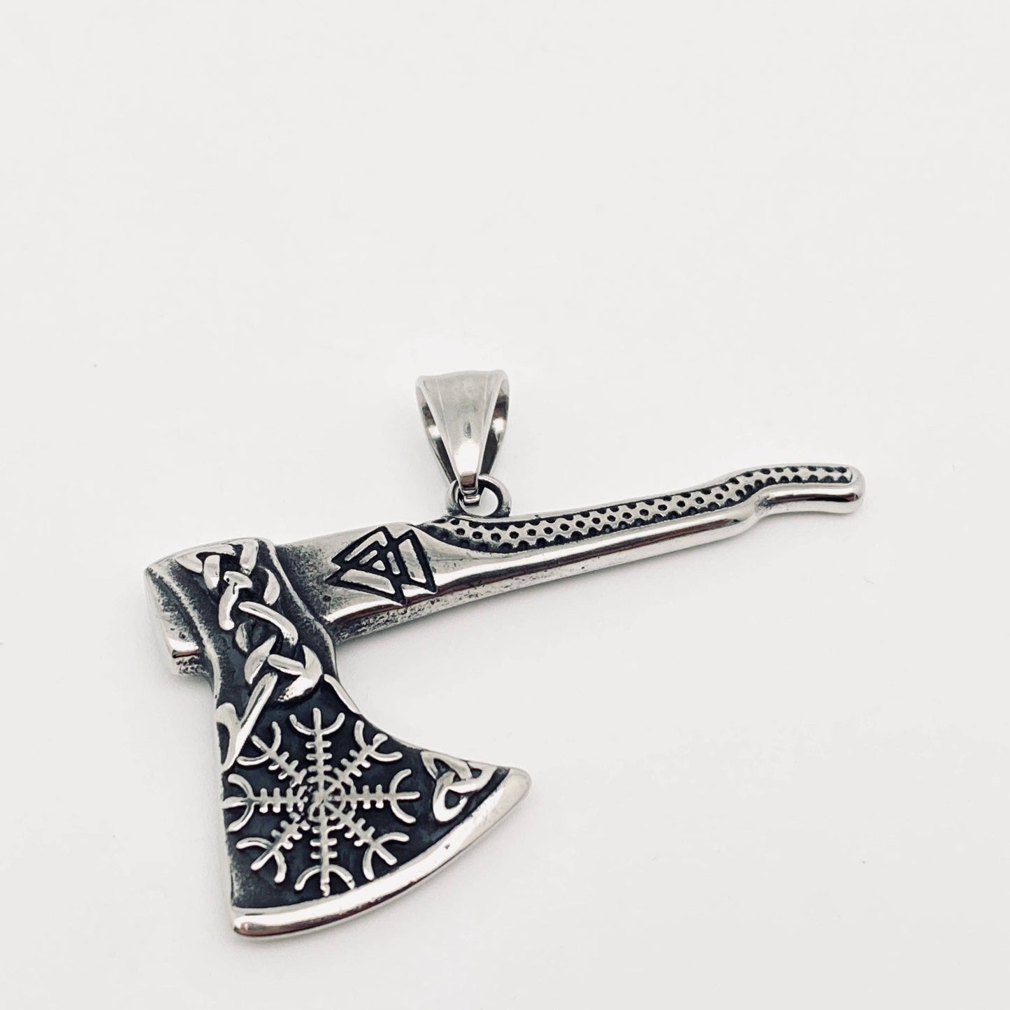 Viking Axe Celtic Knot Titanium Steel Pendant