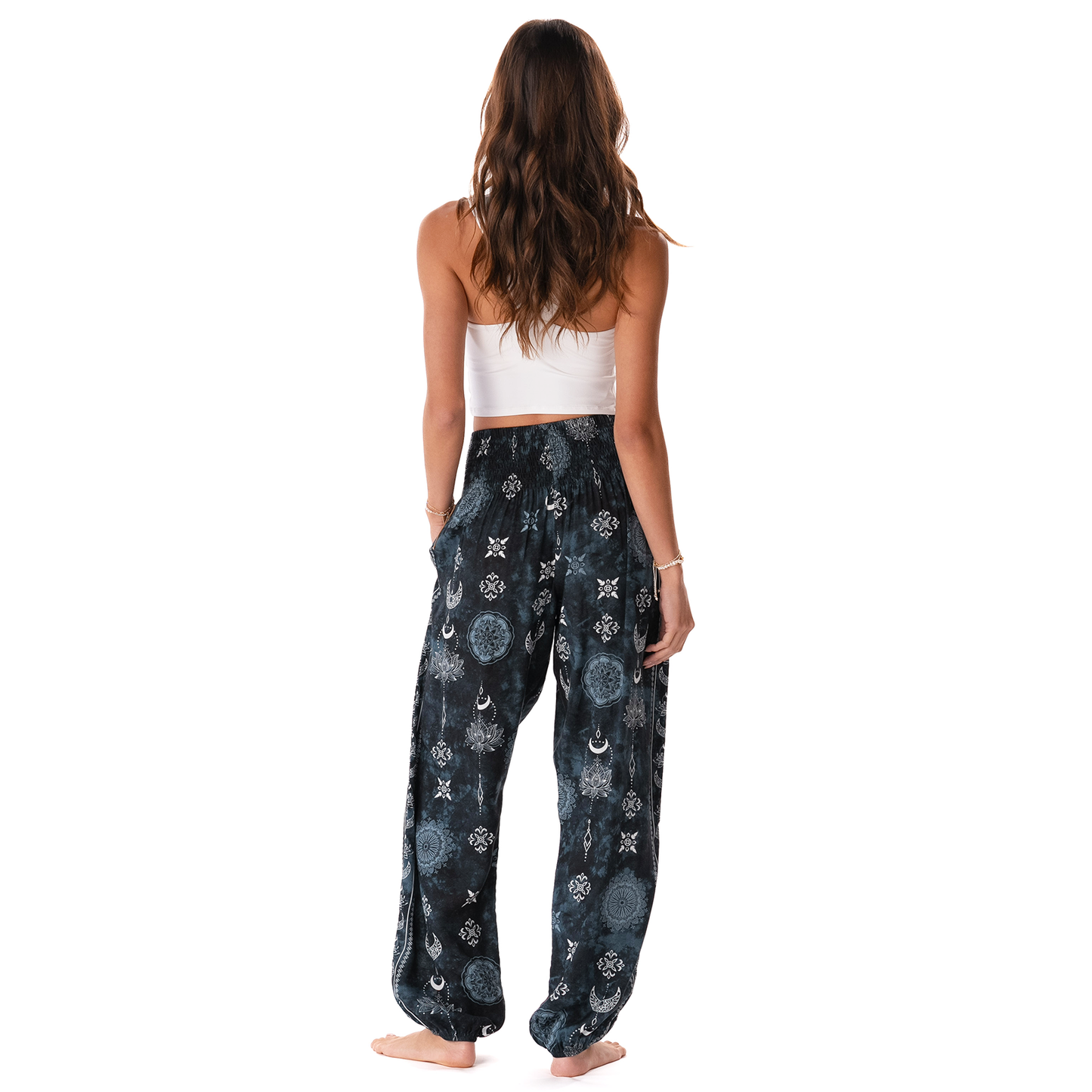 Twilight Lotus Harem Pants (Purple) with Pockets: S, M, L & XL
