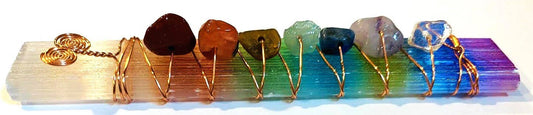 Selenite Chakra Wand