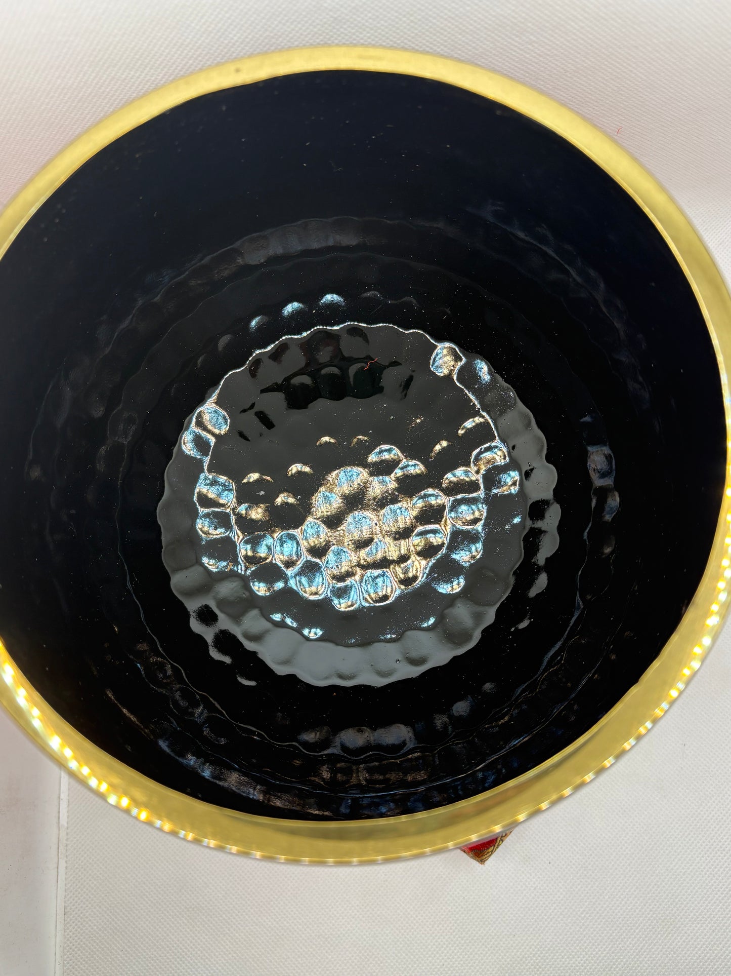 Black Hammered 10" Bowl