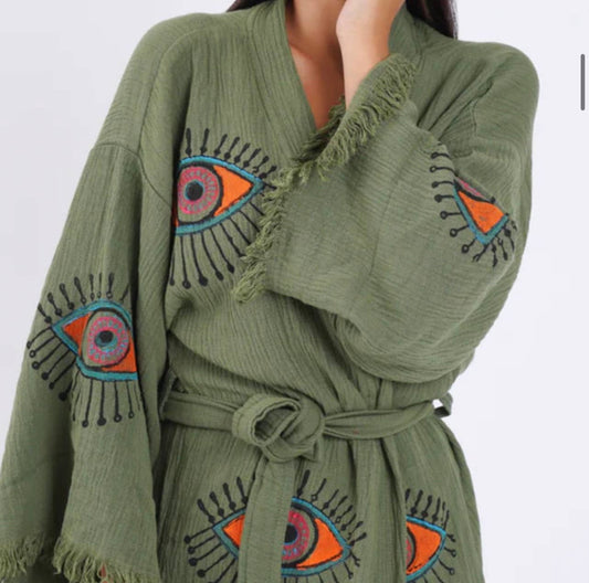 Olive Multi Eye Robe