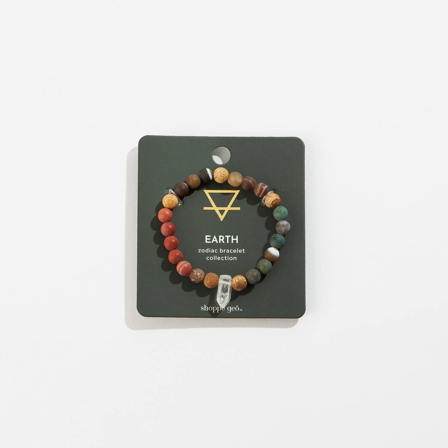 Zodiac Crystal Bead Bracelet Collection: Earth 8mm