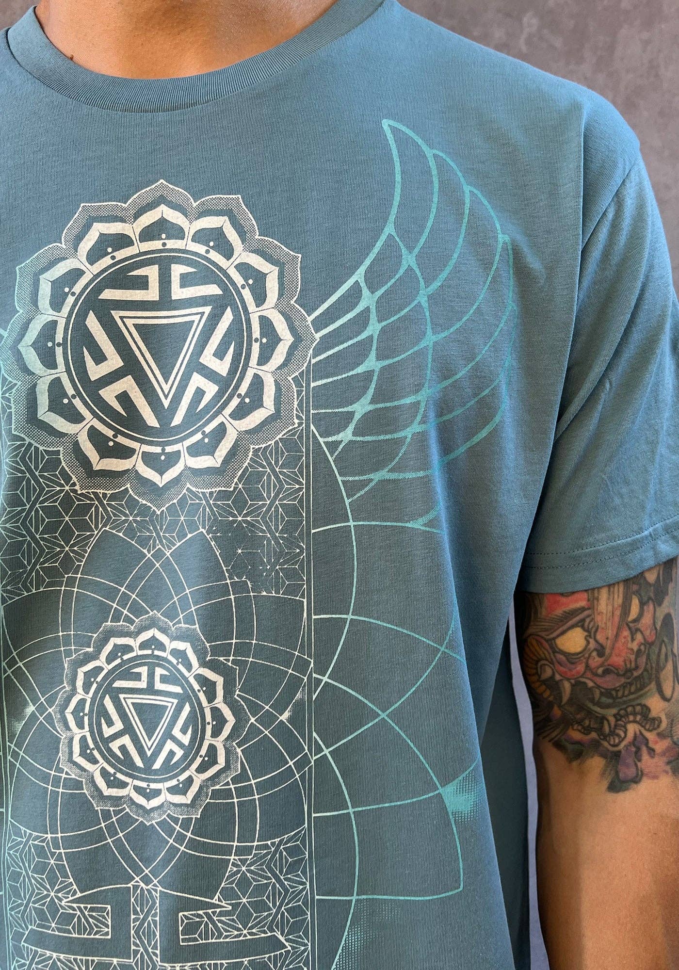Manipura Chakra Shirt Slate Blue