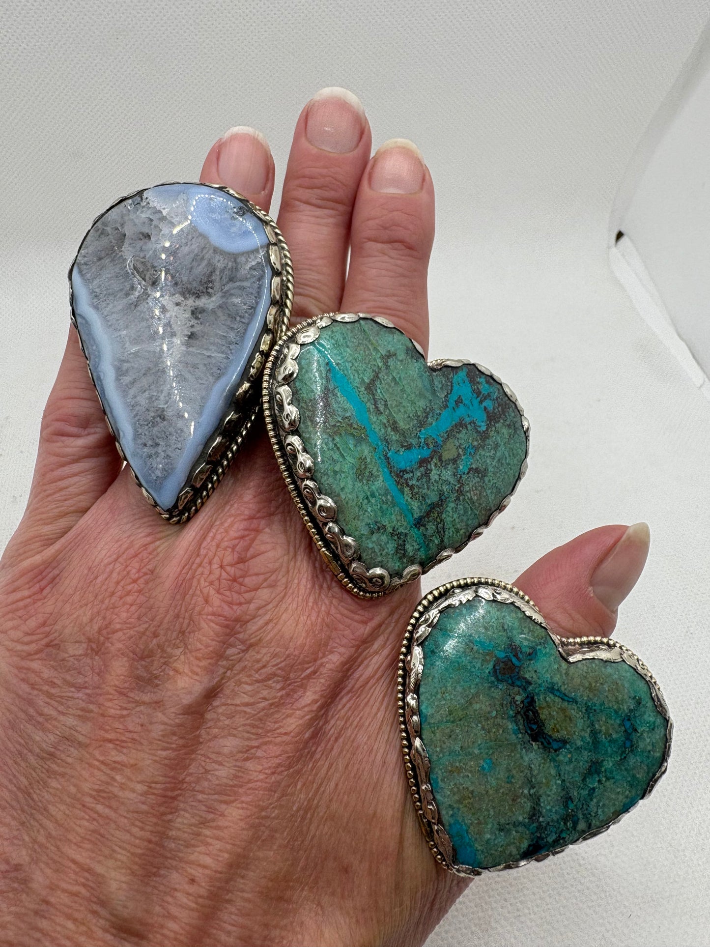 Chunky Ring Various Stones Shapes