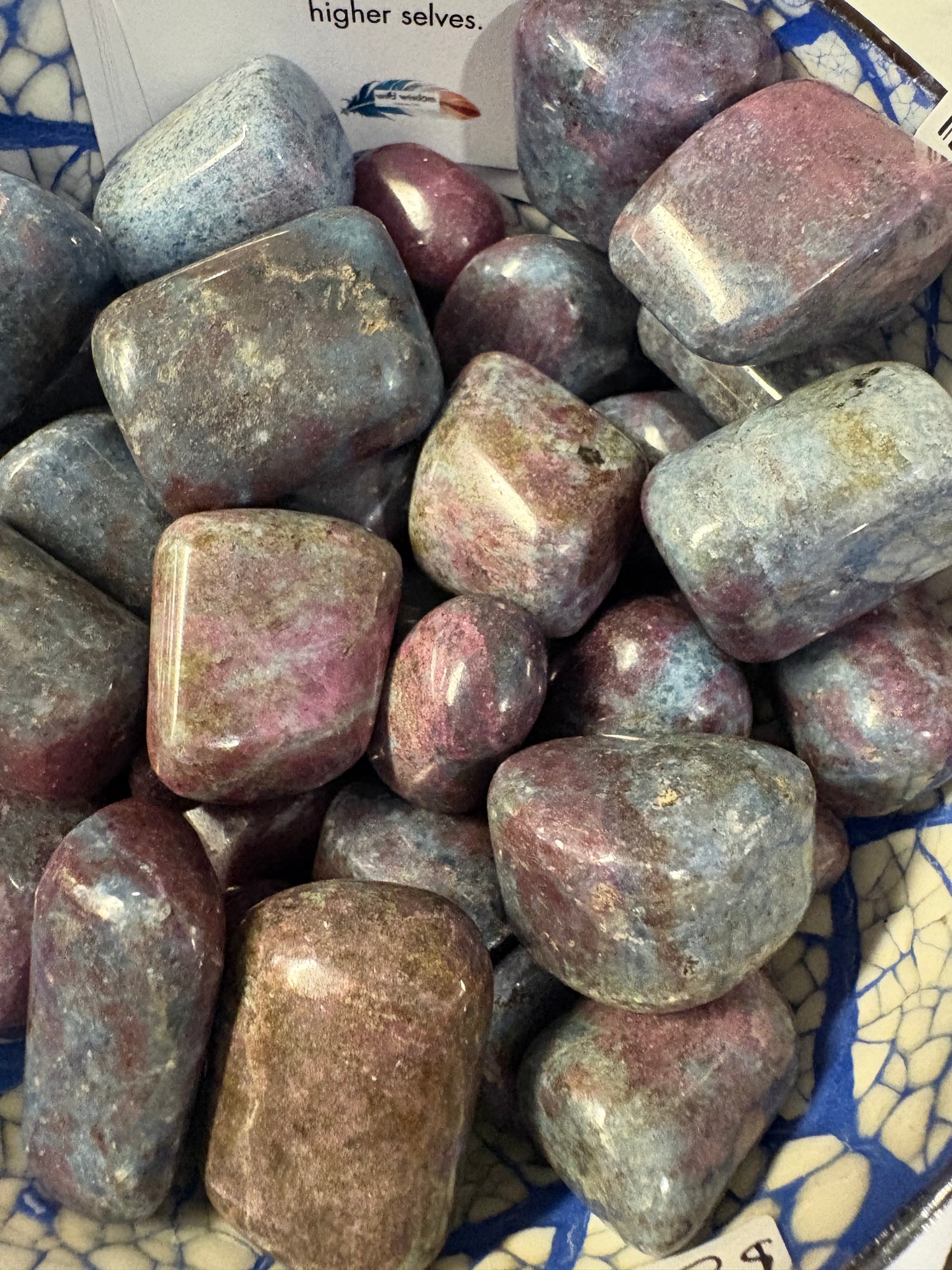 Ruby in Kyanite Tumbled