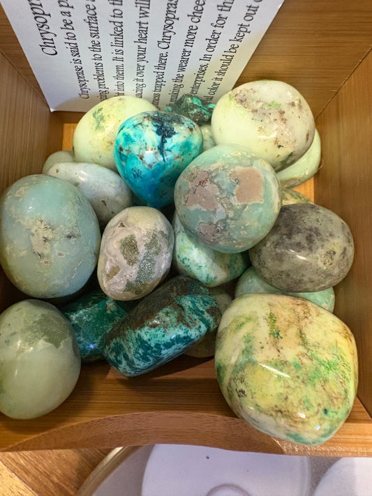 Chrysophase Tumbled