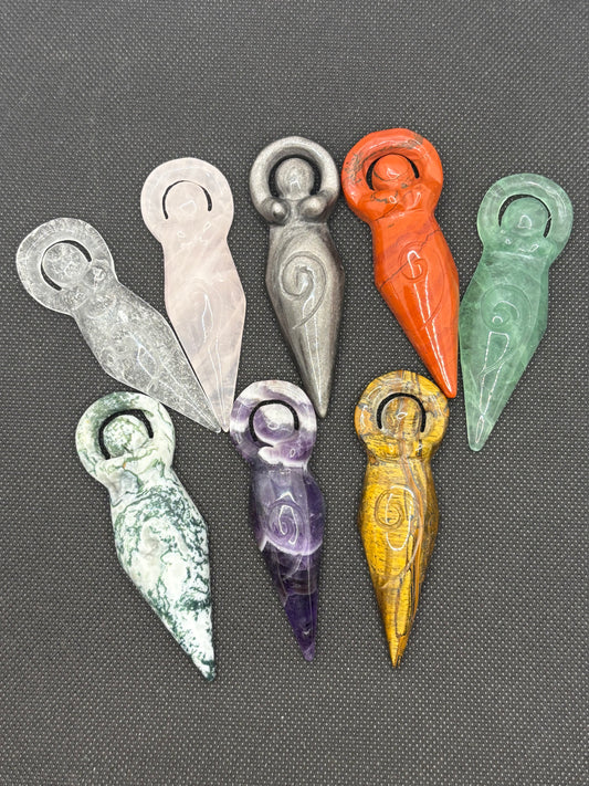 Goddess Spiral Various Stones