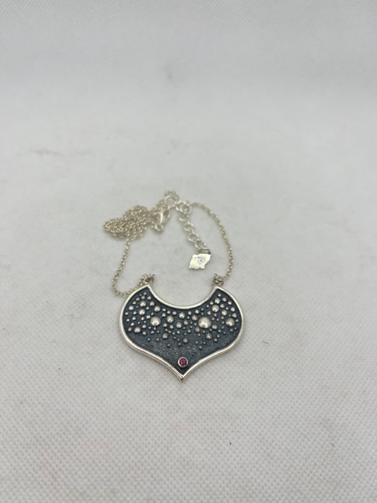Galaxy with Garnet Necklace