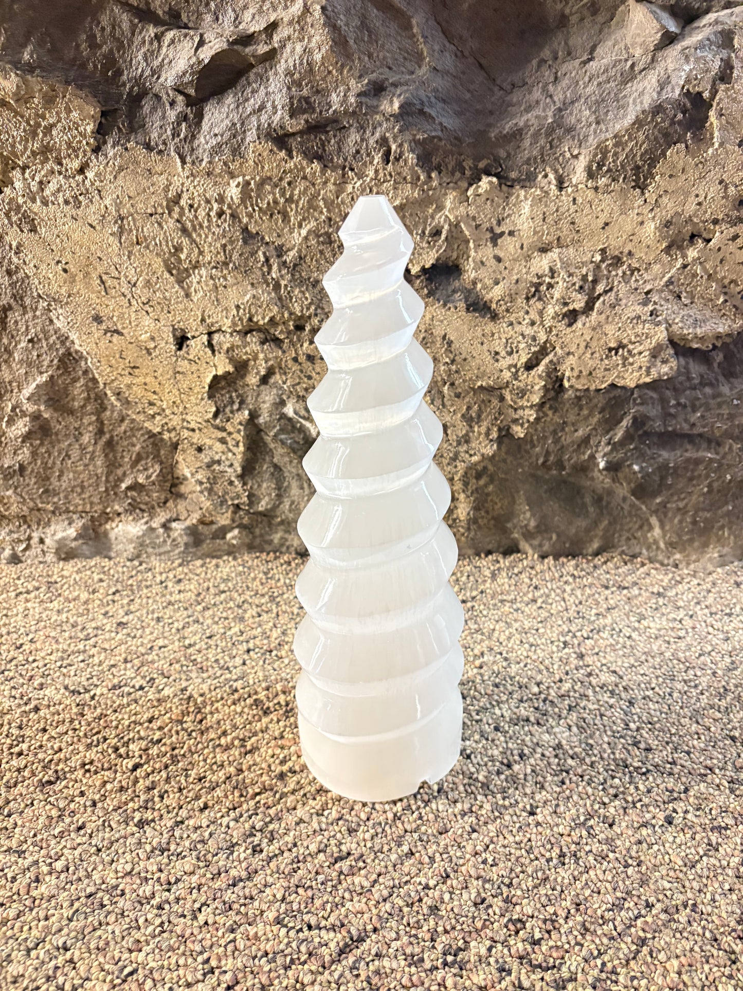 Selenite Spiral Lamp