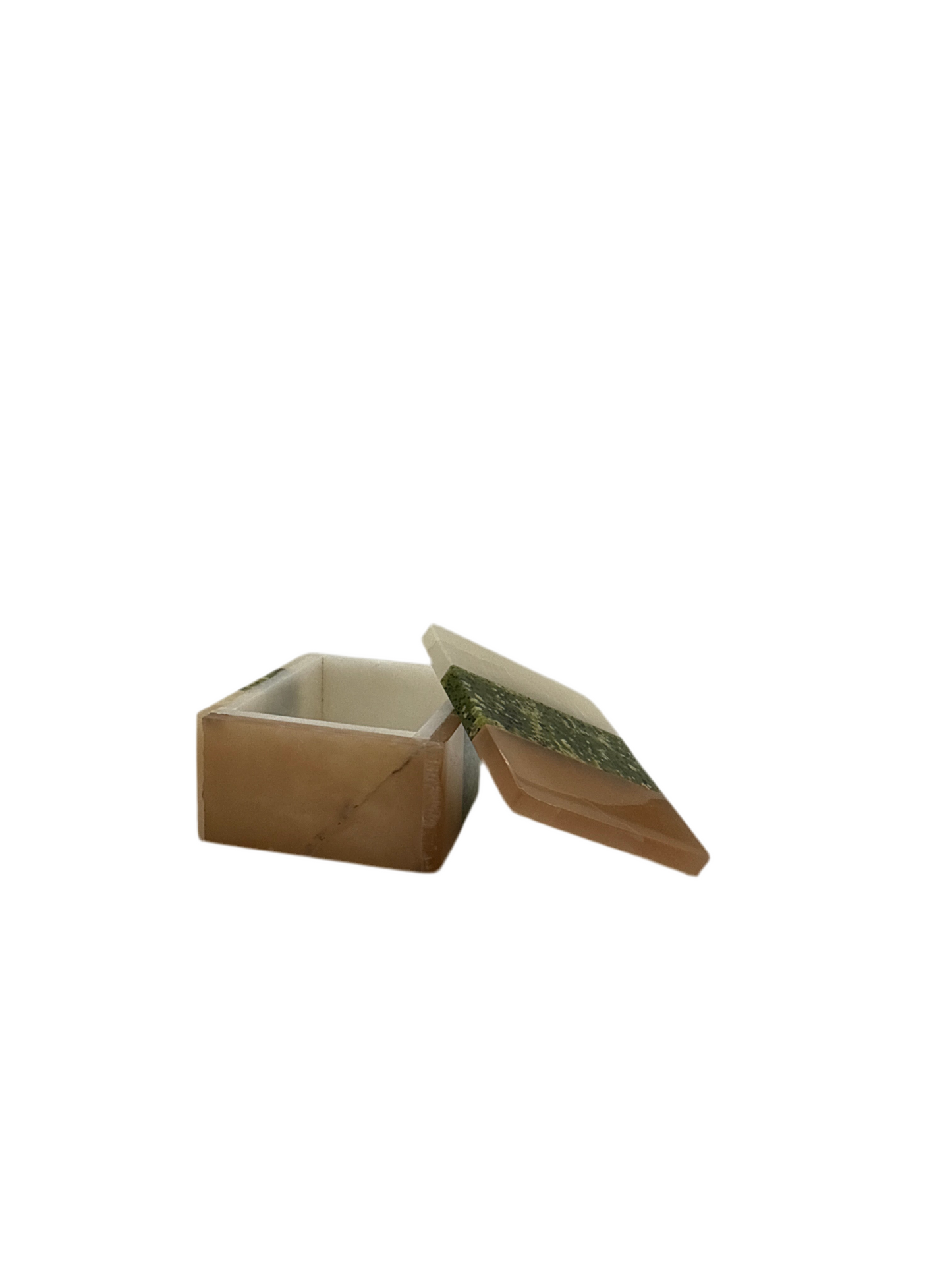 Box with Lid Various Stone Small