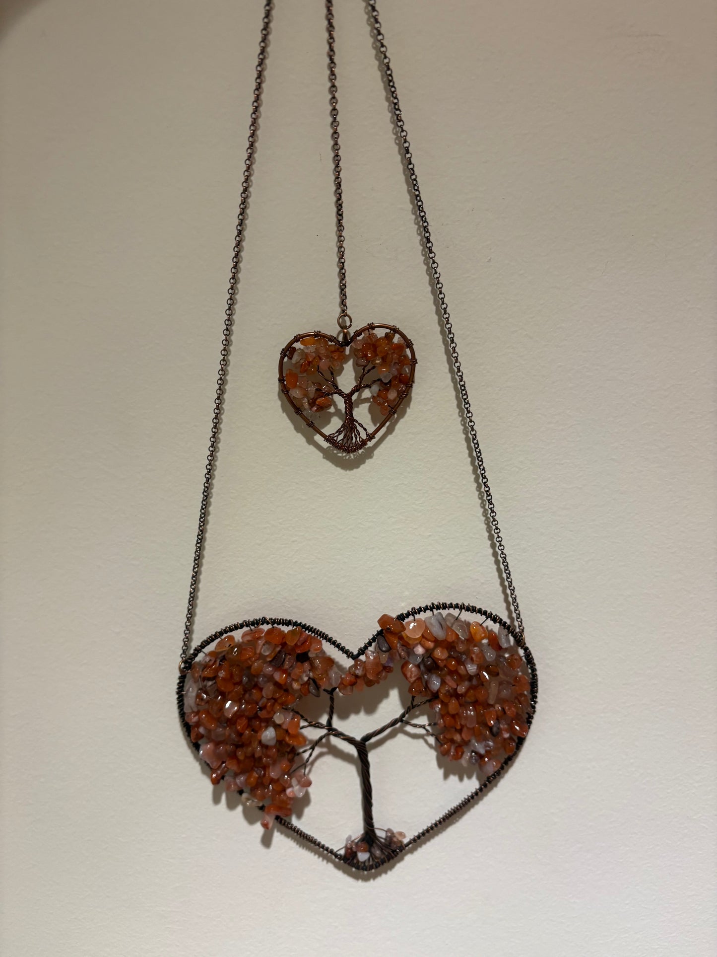 Heart Suncatcher Various Stones