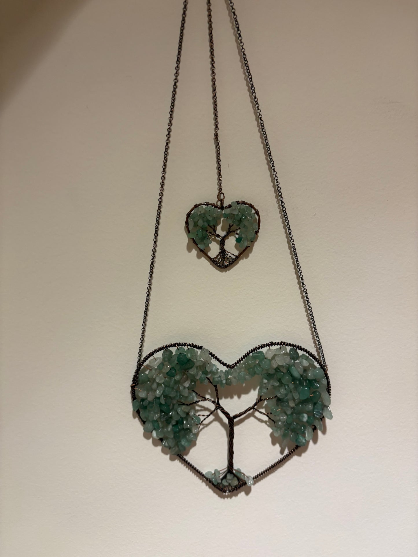 Heart Suncatcher Various Stones