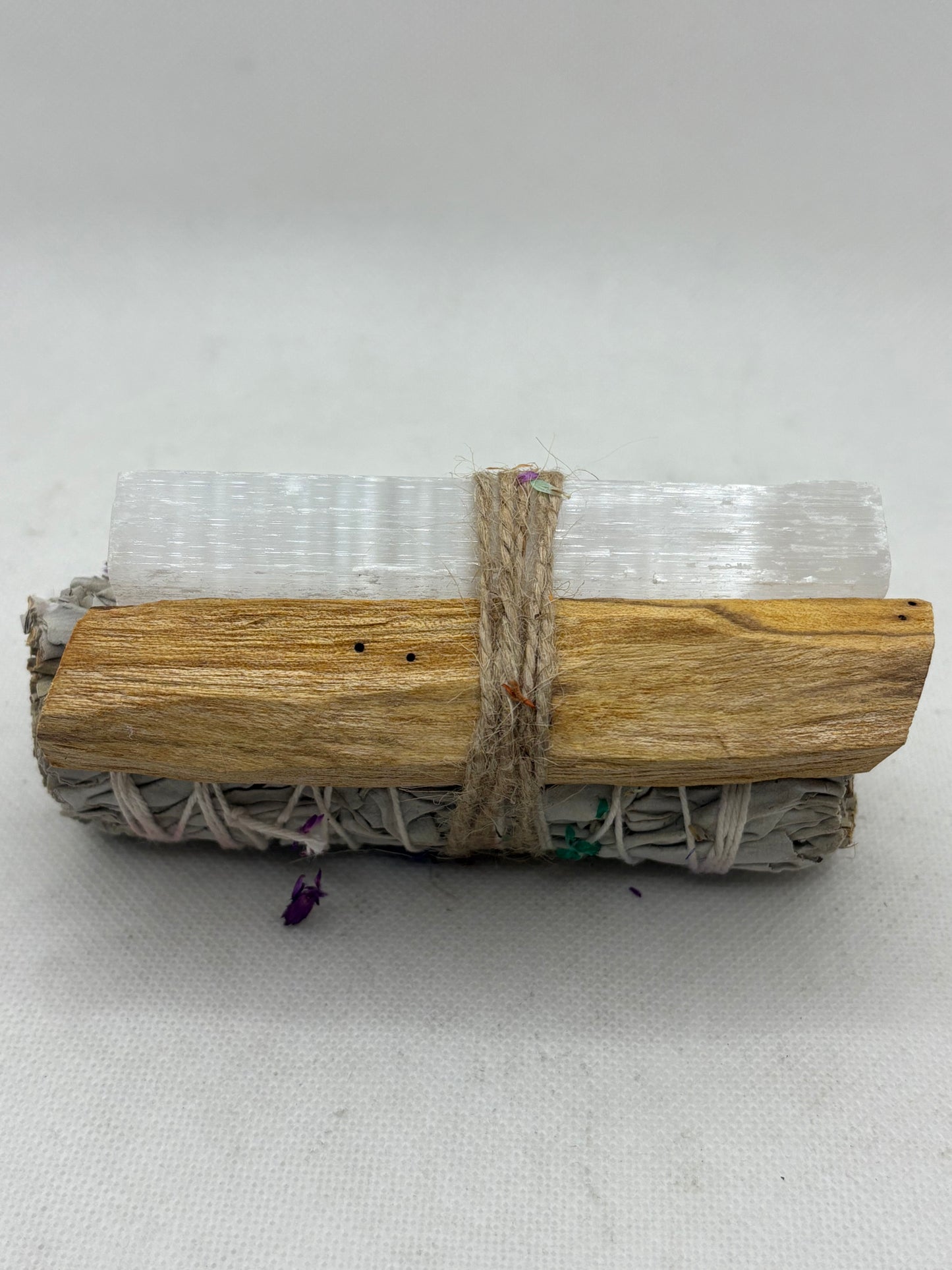 Chakra Sage with Palo and Selenite