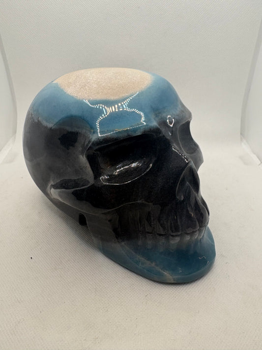 Agate Skull Carving