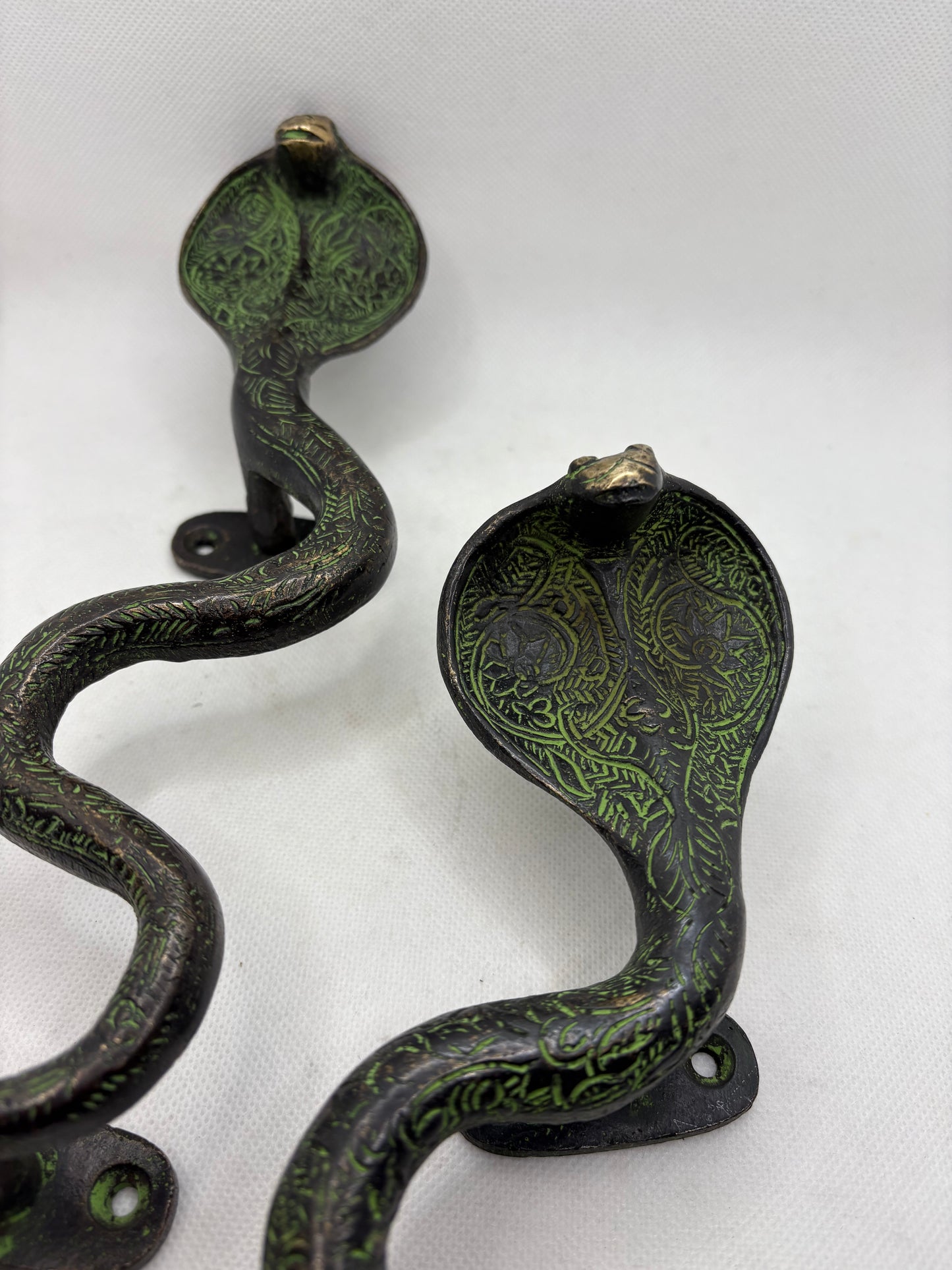 Brass Snake Door Handle