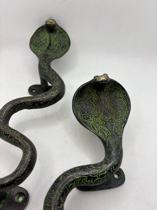 Brass Snake Door Handle