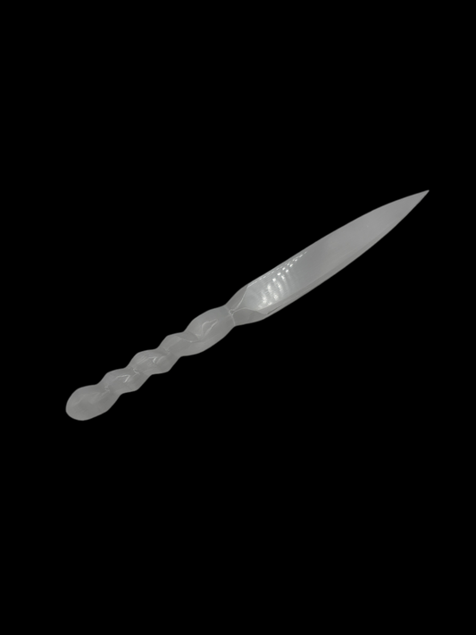Selenite Knife Spiral