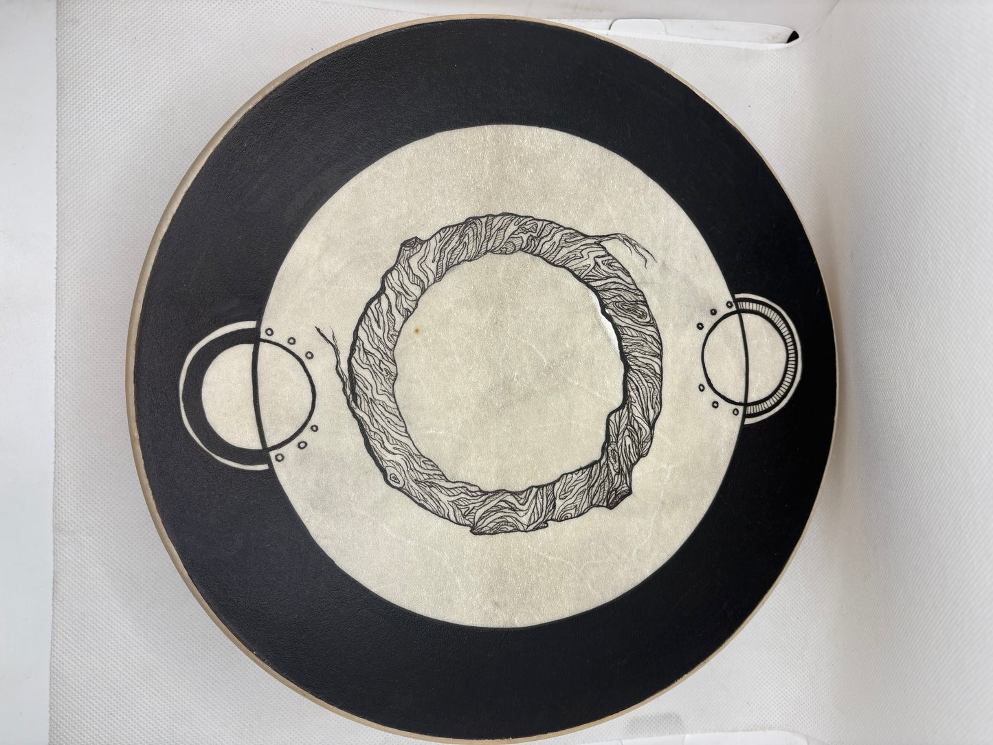 Drum 10" Deer Skin Earth Signs Locally Made