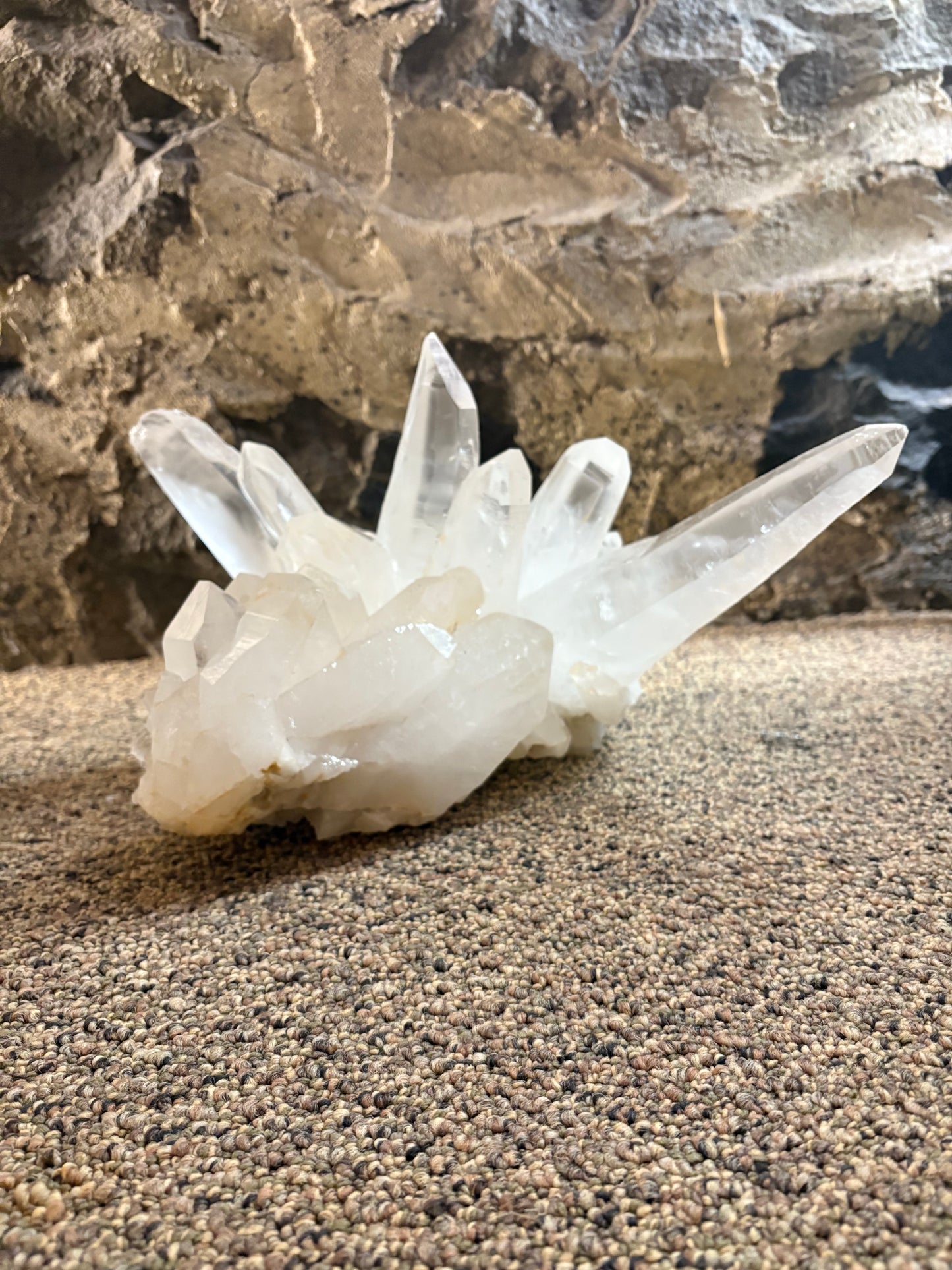 Clear Quartz Cluster Points Large