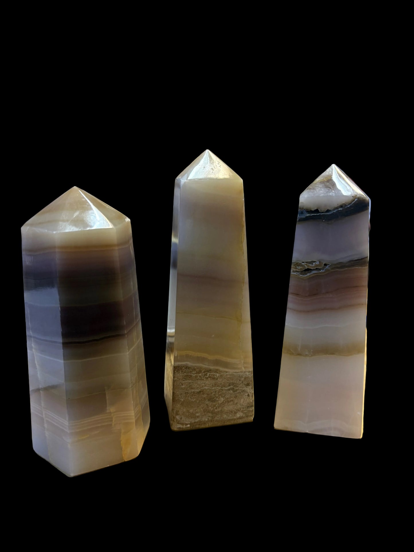 Watermelon Calcite Tower Large