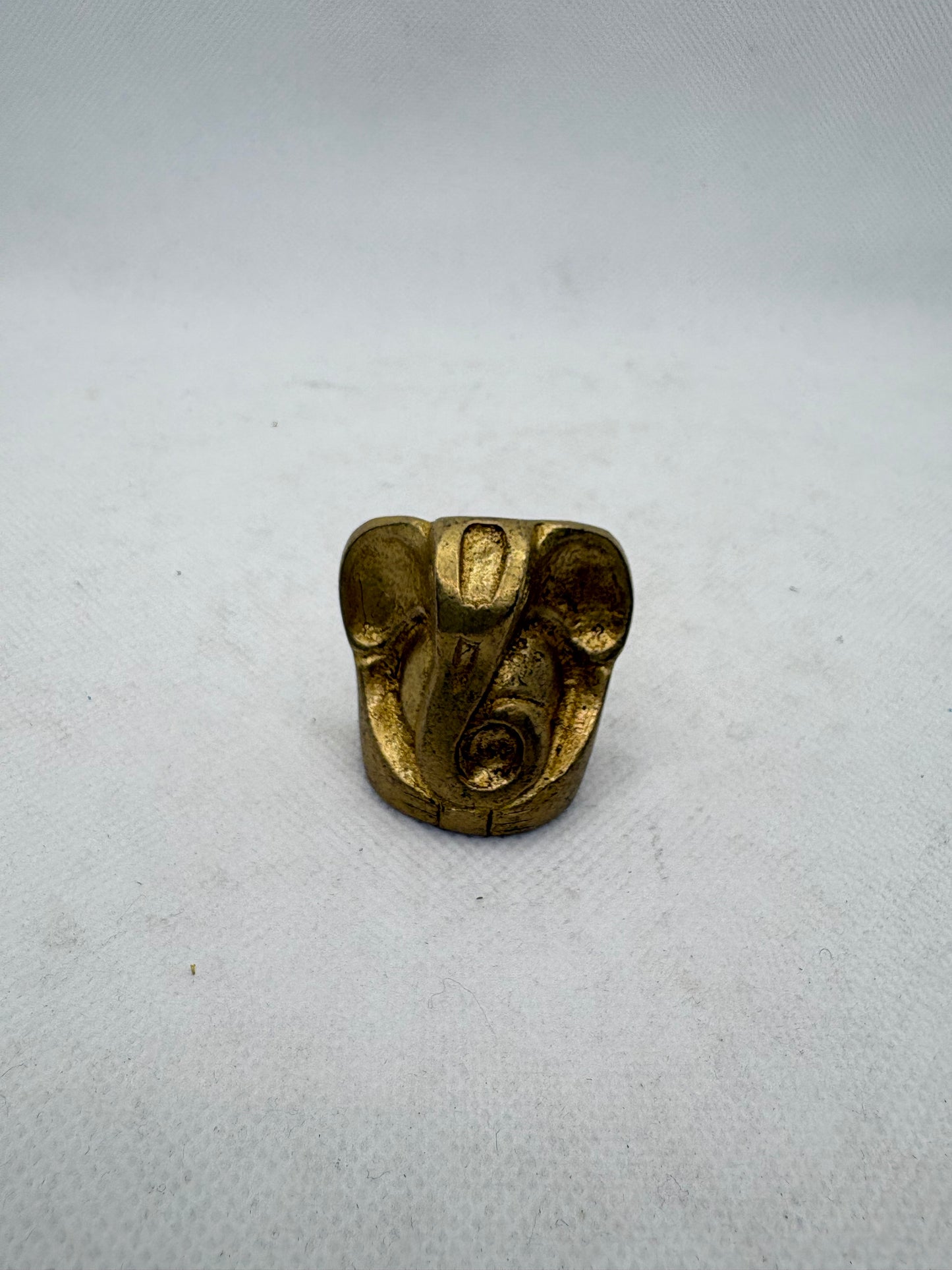 Brass Ganesha Statue 1.5"