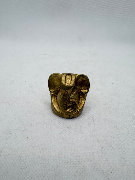 Brass Ganesha Statue 1.5"