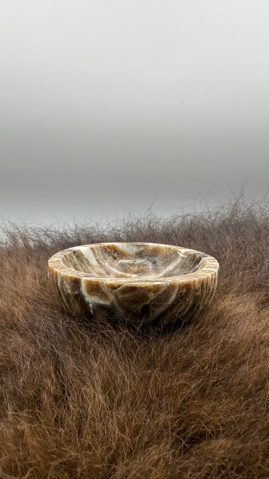 Chocolate Calcite Bowl
