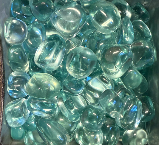 Blue Obsidian Tumbled- AKA Sea Glass
