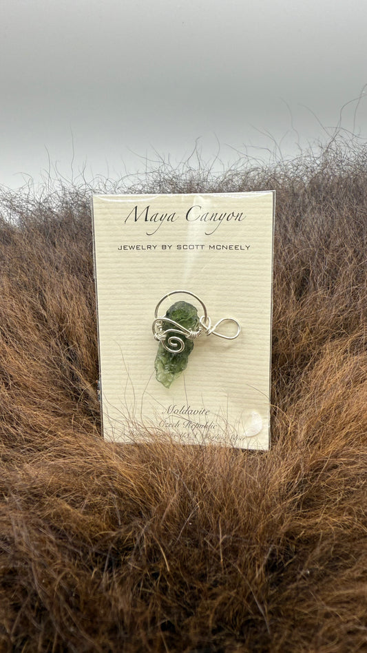 Pendant Moldavite Sterling Silver
